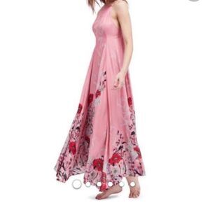 Free People Pink Floral Embrace Me Maxi Dress Size Small